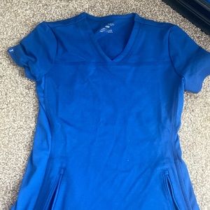 Jaanuu xxs royal blue scrub top